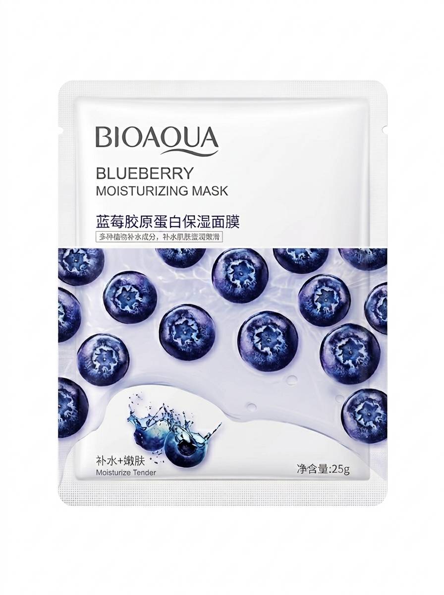 IMG_20260812_105925 ماسک ورقهای صورت با رایحه بلوبری برند bioaqua - Image 1